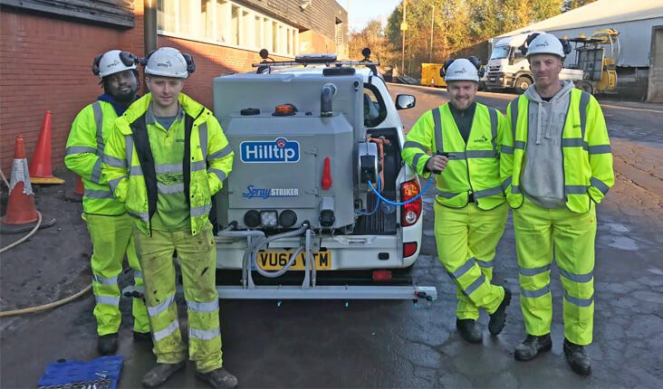 Amey Highways team with SprayStriker