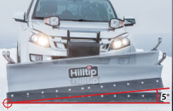 Winterdienstausstattung von Der Schneefürst - HILLTIP SnowStriker 1650-SP  gerades Schneeschild