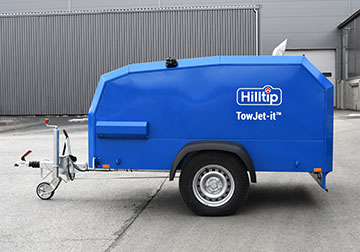 Towable hot pressure washer, Anhänger-Heißwasser-Hochdruckreiniger, bogserbar varmvattenhögtryckstvätt