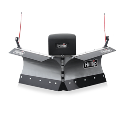 Hilltip snow plows, spreaders and de-icing sprayers for winter maintenance
